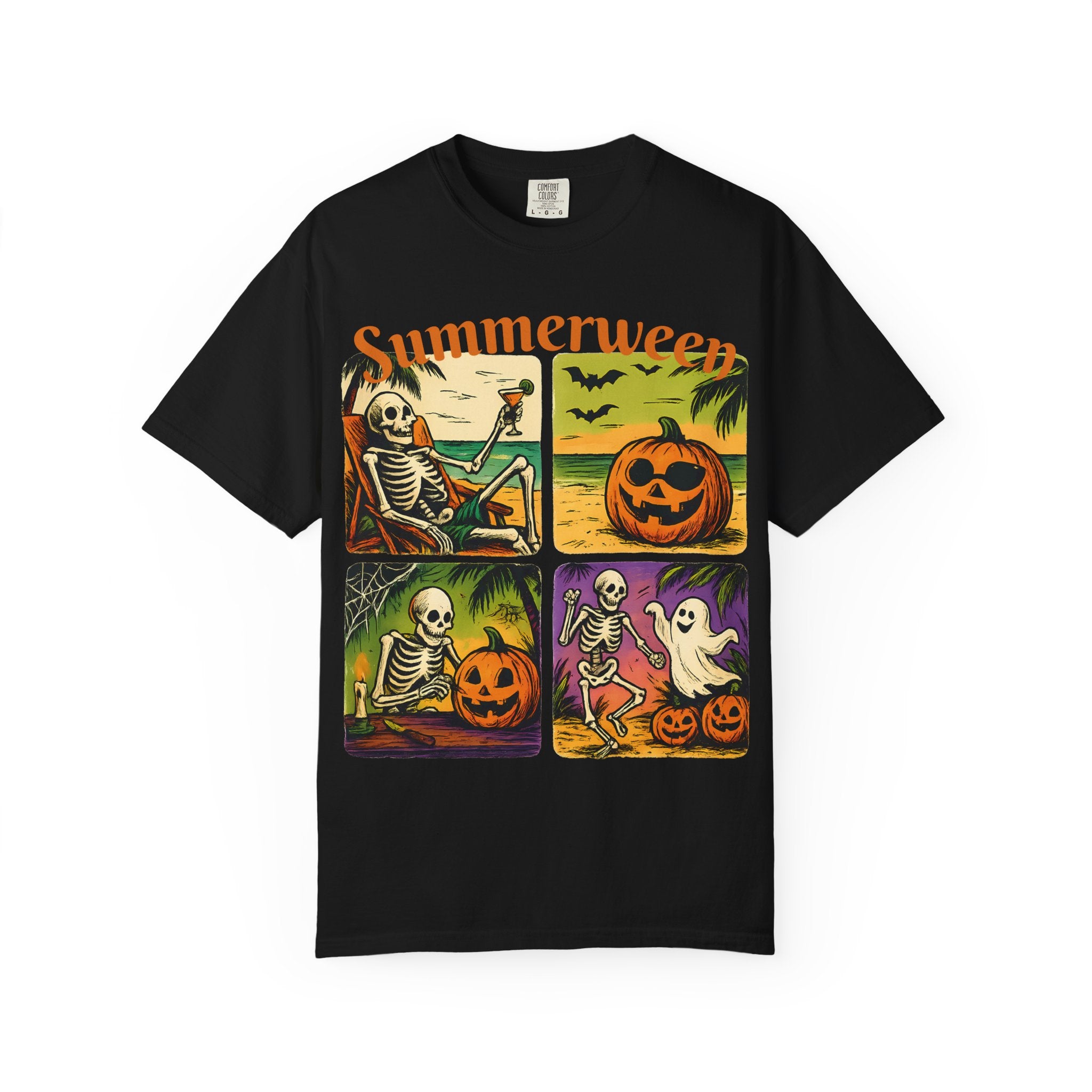 Summerween Skeleton Halloween T-Shirt