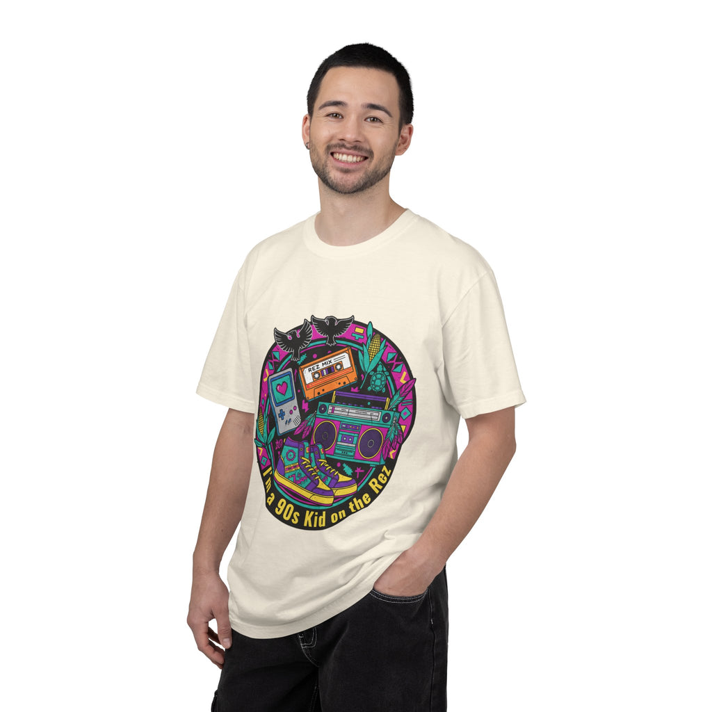 90s Kid T-Shirt — "I'm a 90s Kid on the Rewind" Retro Gamer, Cassette & Boombox Tee