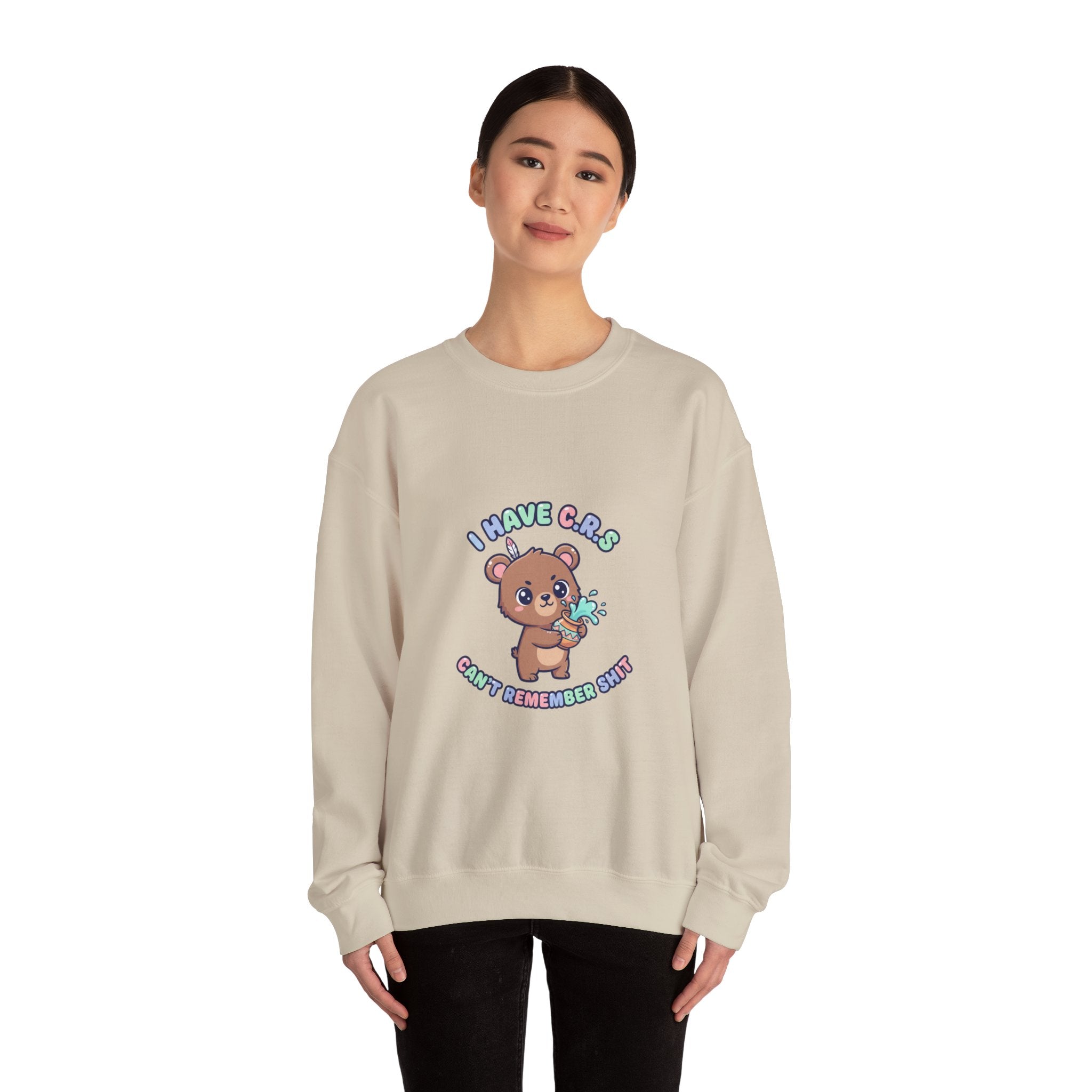 Cute Menacing Bear 'I Have Caps' Sweatshirt | Soft Threat kawaii grunge