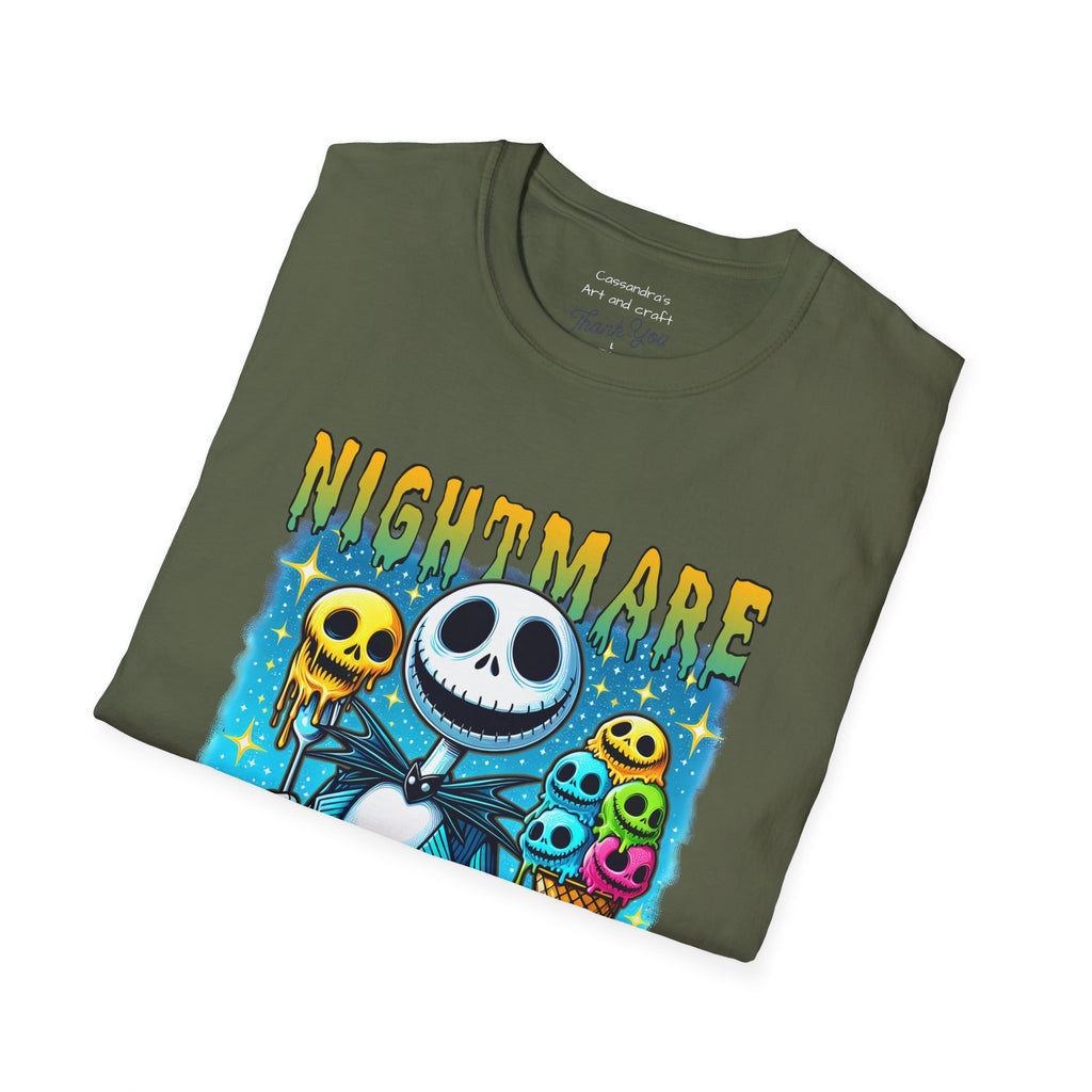 Nightmare Summer Vibes T-Shirt — Jack Skellington Ice Cream Graphic Tee
