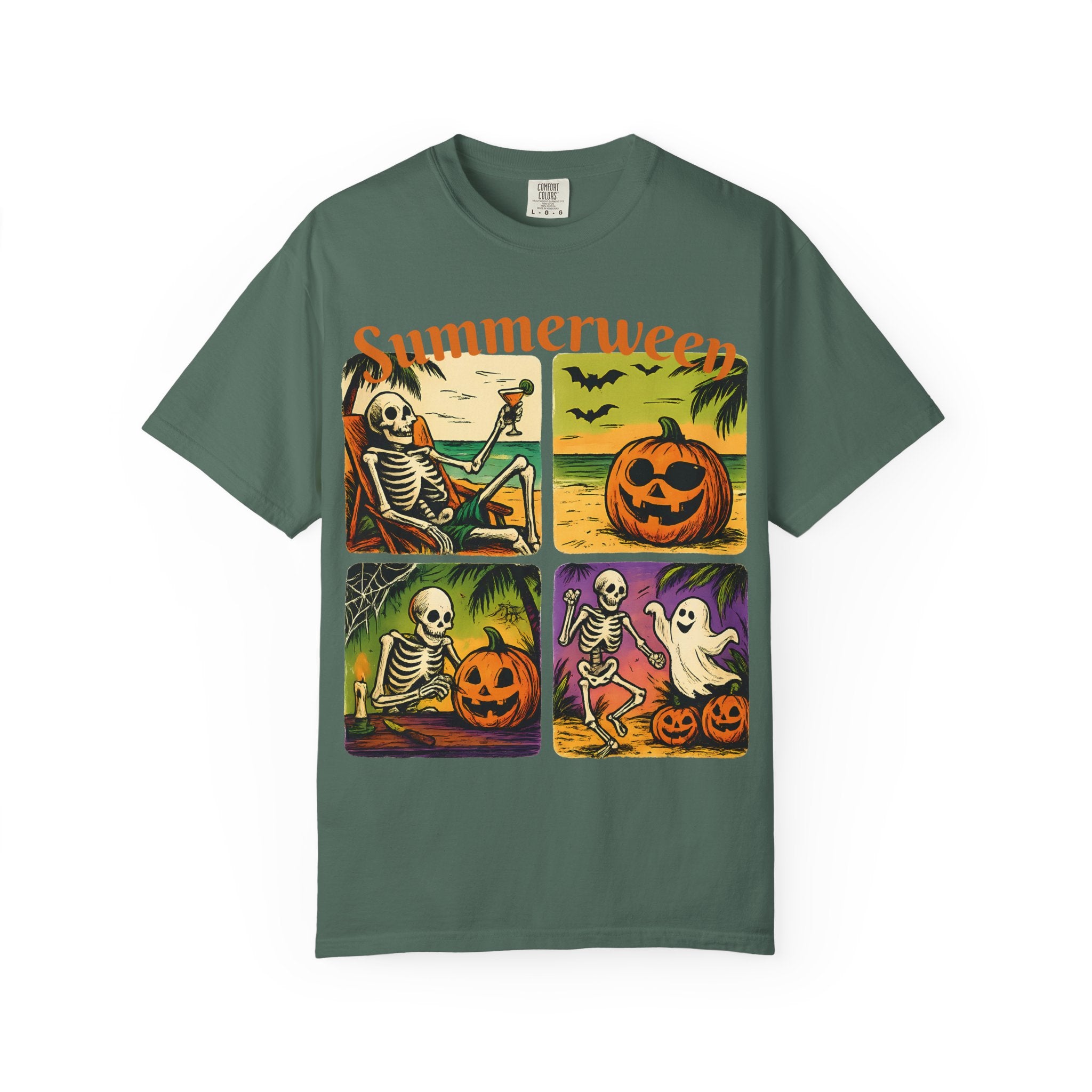 Summerween Skeleton Halloween T-Shirt