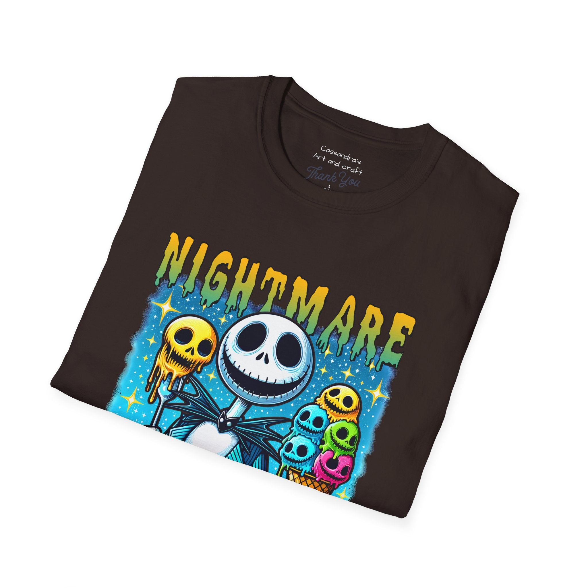 Nightmare Summer Vibes T-Shirt — Jack Skellington Ice Cream Graphic Tee
