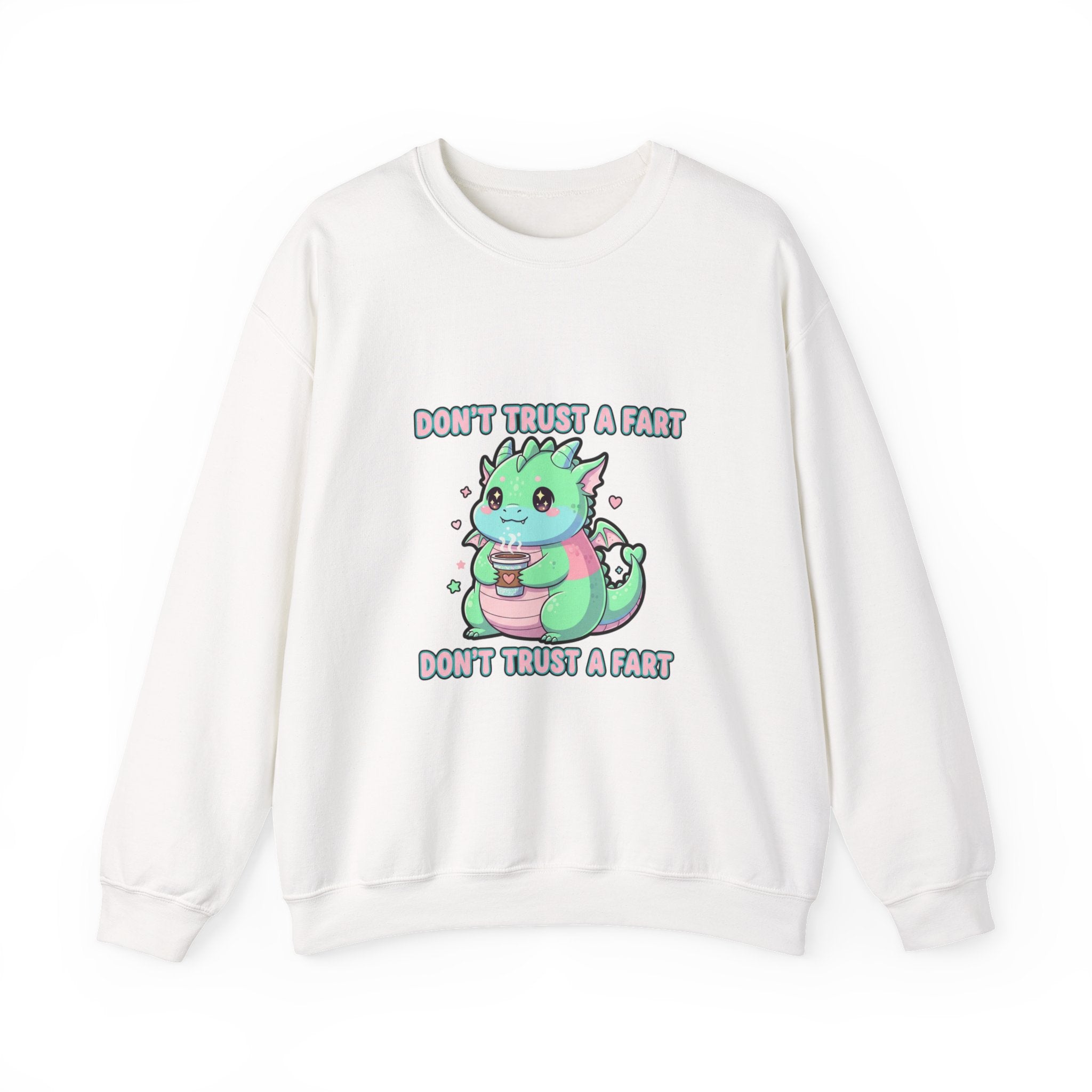 Don’t Trust a Fart Crewneck Sweatshirt | kawaii threat, cute menacing