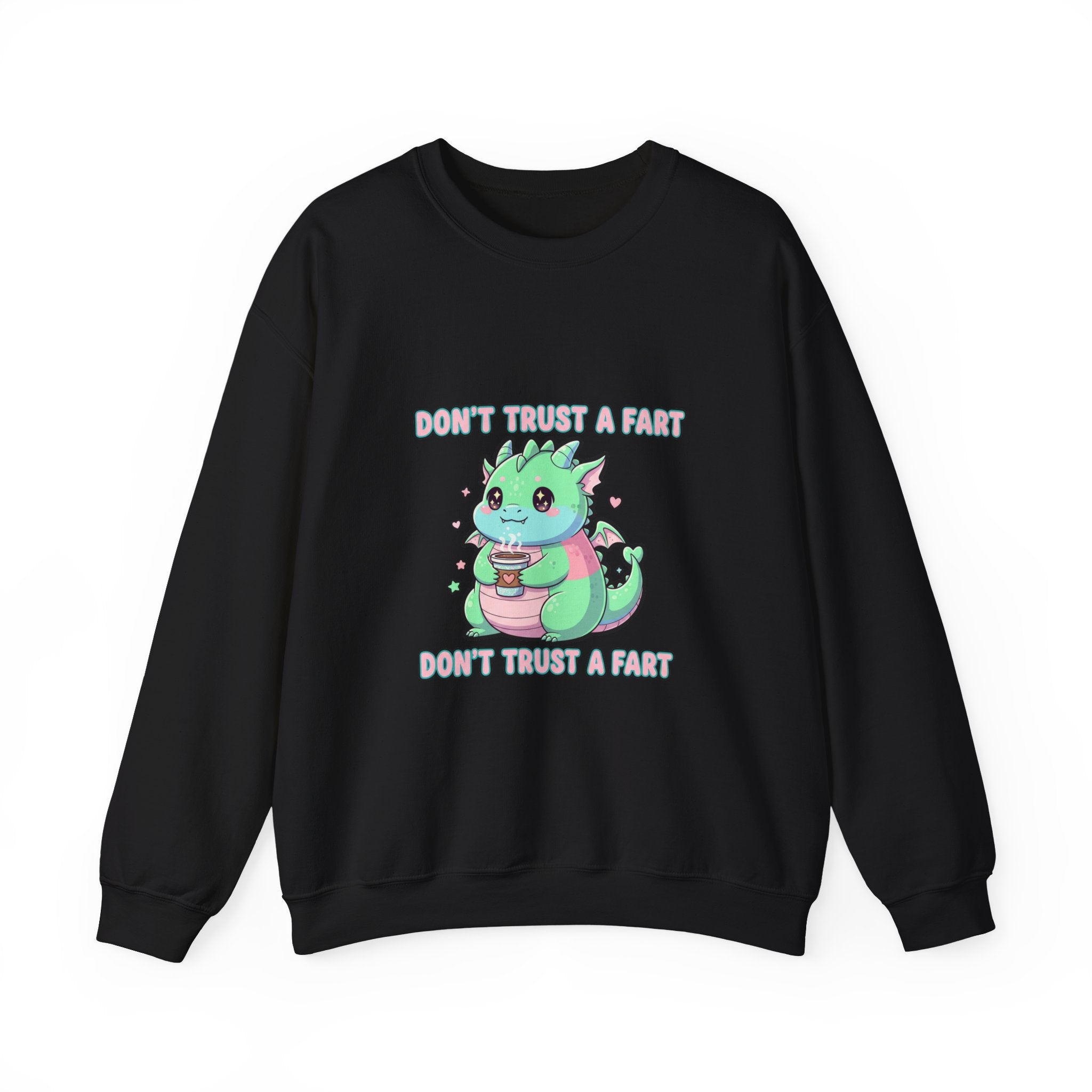 Don’t Trust a Fart Crewneck Sweatshirt | kawaii threat, cute menacing