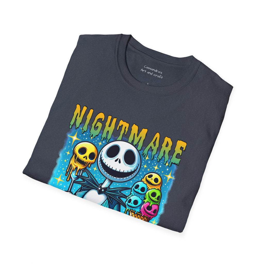 Nightmare Summer Vibes T-Shirt — Jack Skellington Ice Cream Graphic Tee