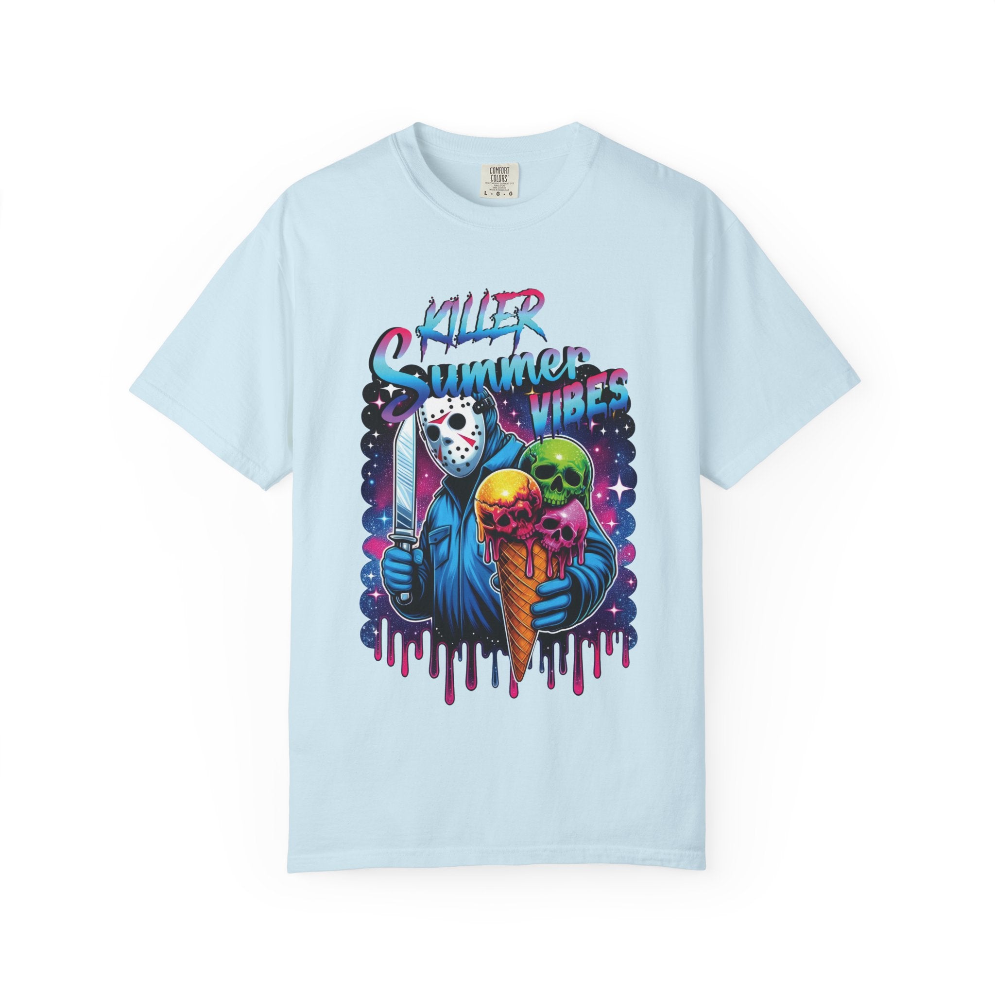 T-Shirt — "Killer Summer Vibes" Horror Ice Cream Graphic Tee