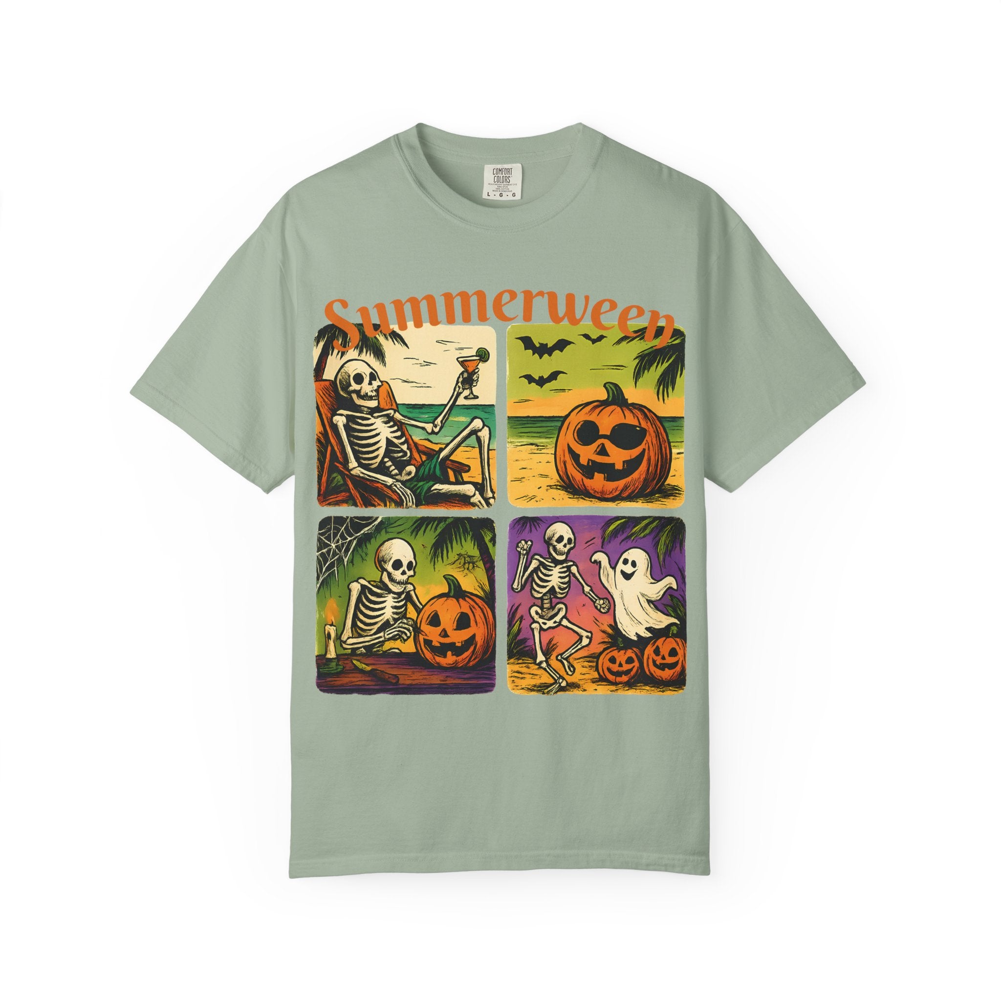 Summerween Skeleton Halloween T-Shirt