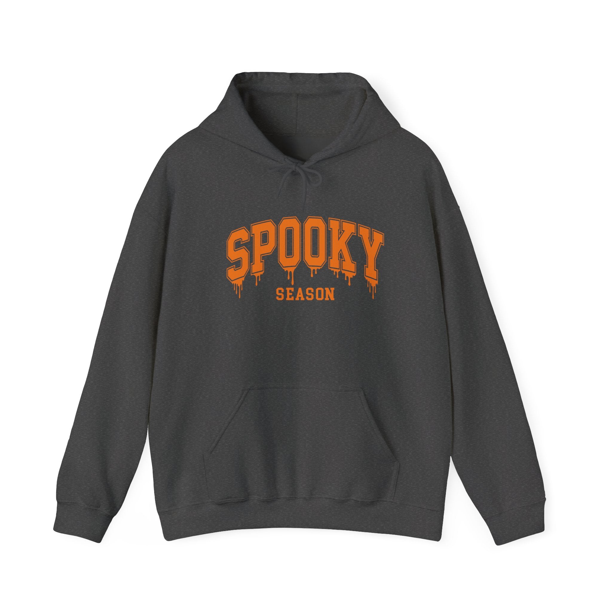 Spooky Season Hoodie — Orange Drip Halloween Pullover