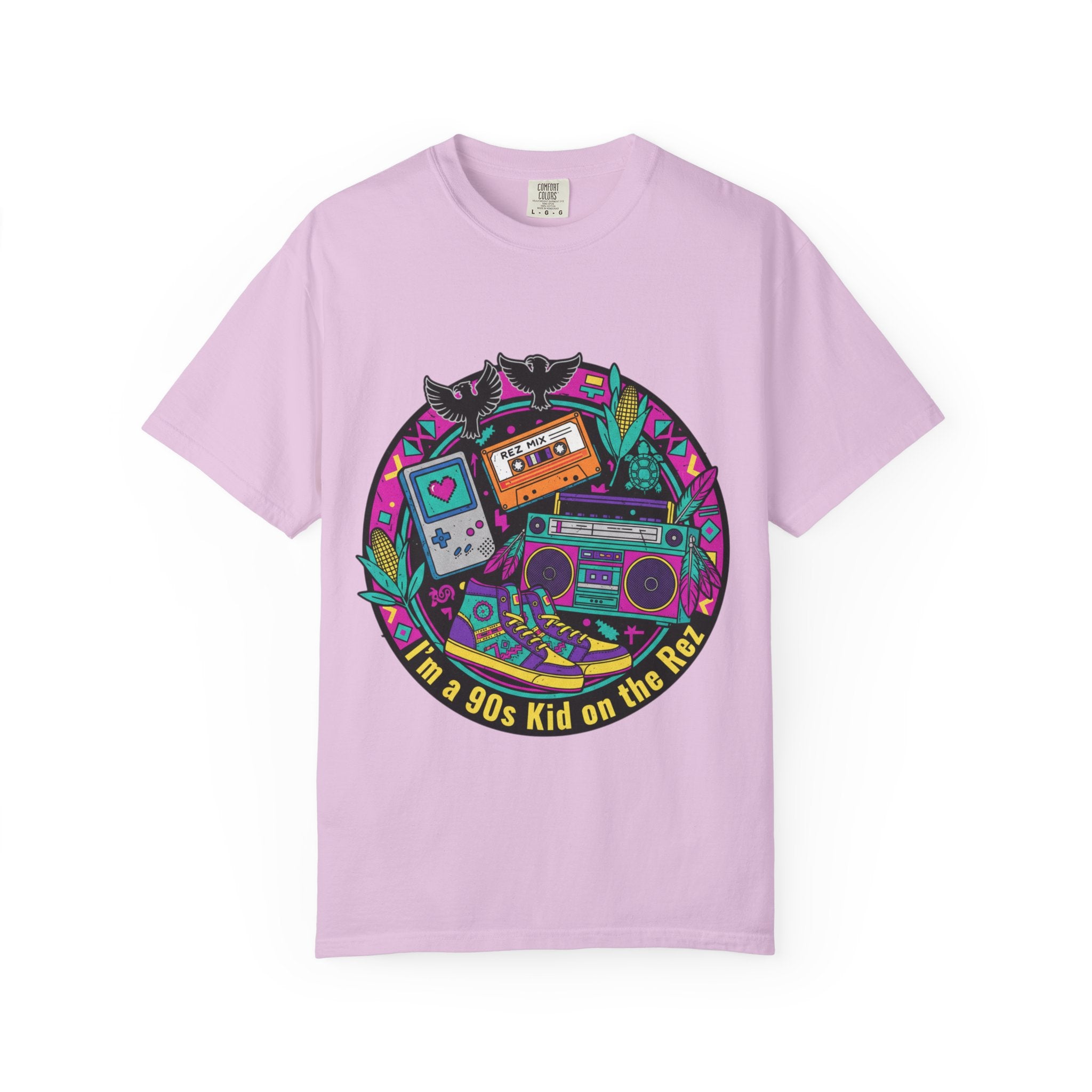 90s Kid T-Shirt — "I'm a 90s Kid on the Rewind" Retro Gamer, Cassette & Boombox Tee