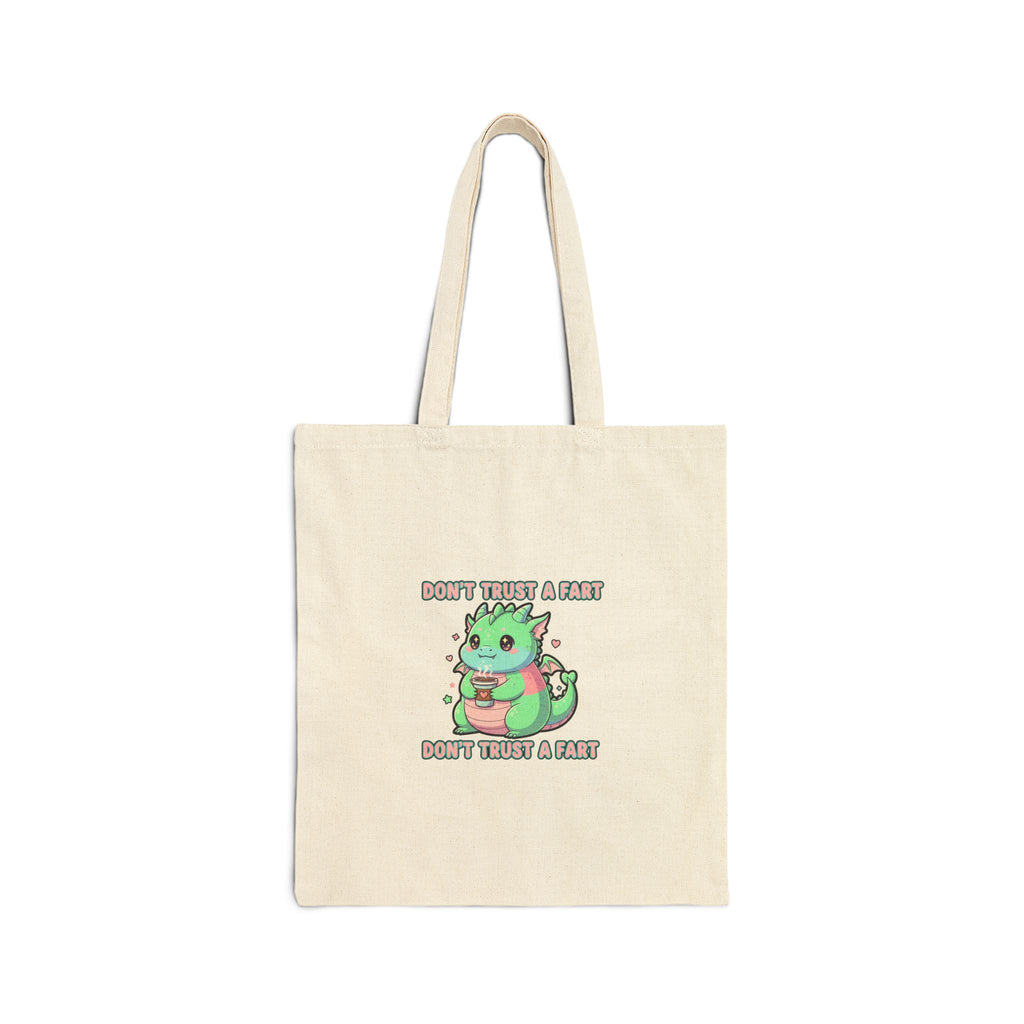 Don’t Trust A Raptor Tote | kawaii threat, pastel cute menacing