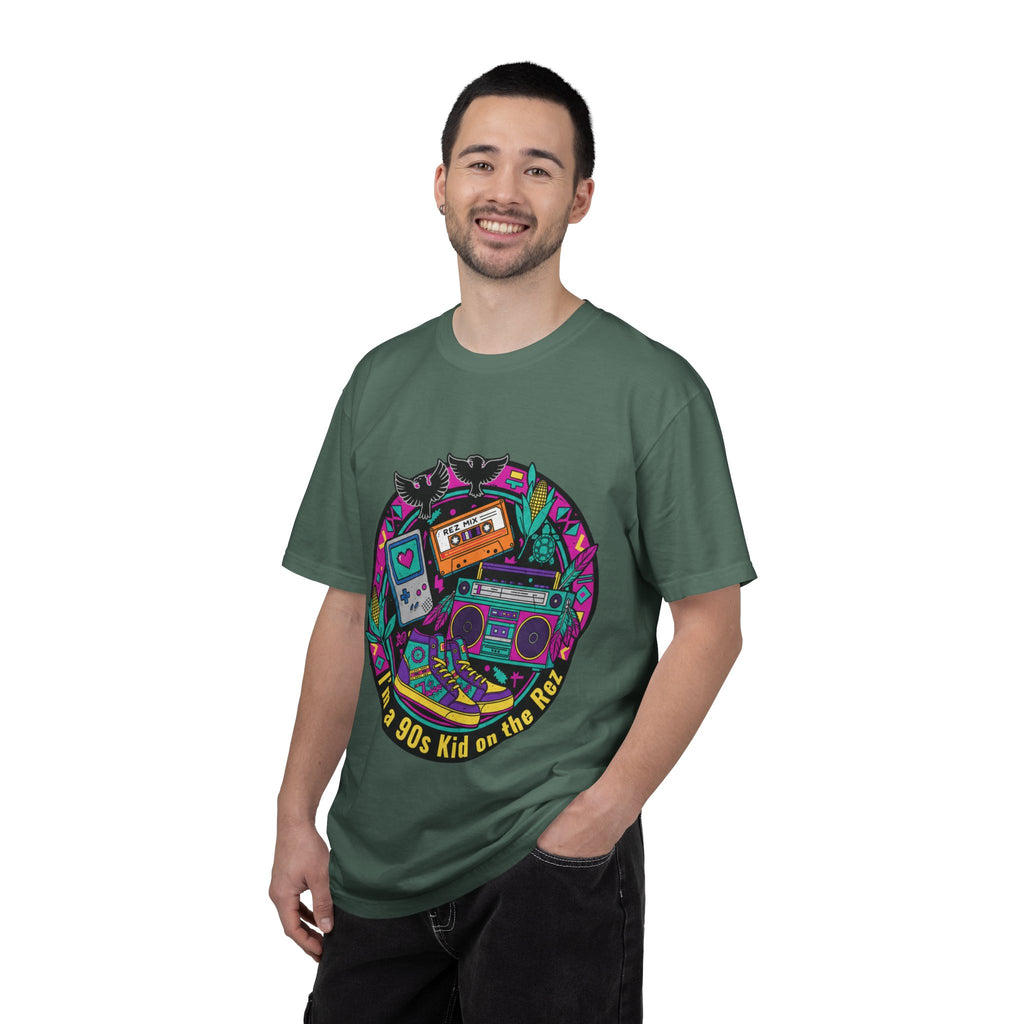 90s Kid T-Shirt — "I'm a 90s Kid on the Rewind" Retro Gamer, Cassette & Boombox Tee