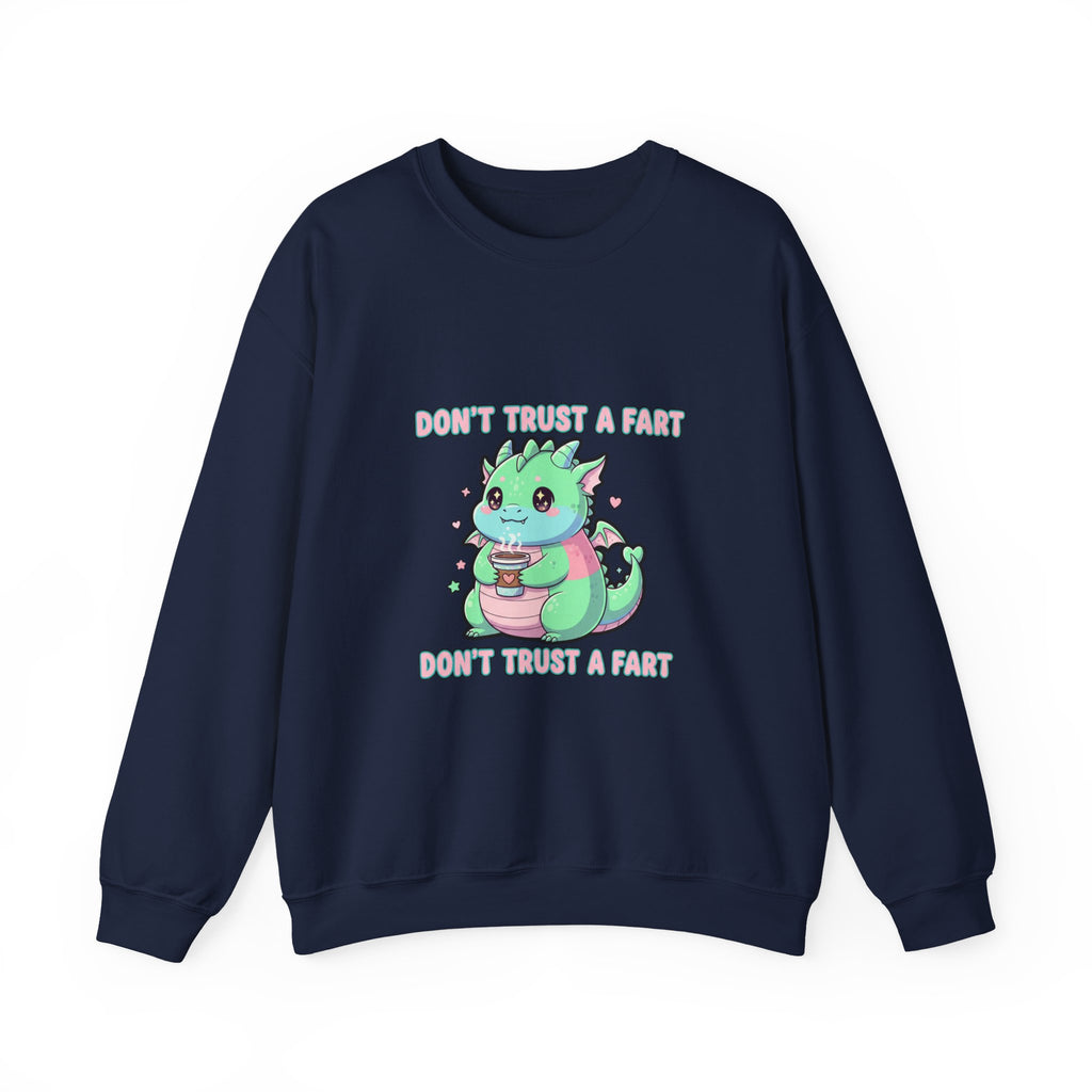 Don’t Trust a Fart Crewneck Sweatshirt | kawaii threat, cute menacing