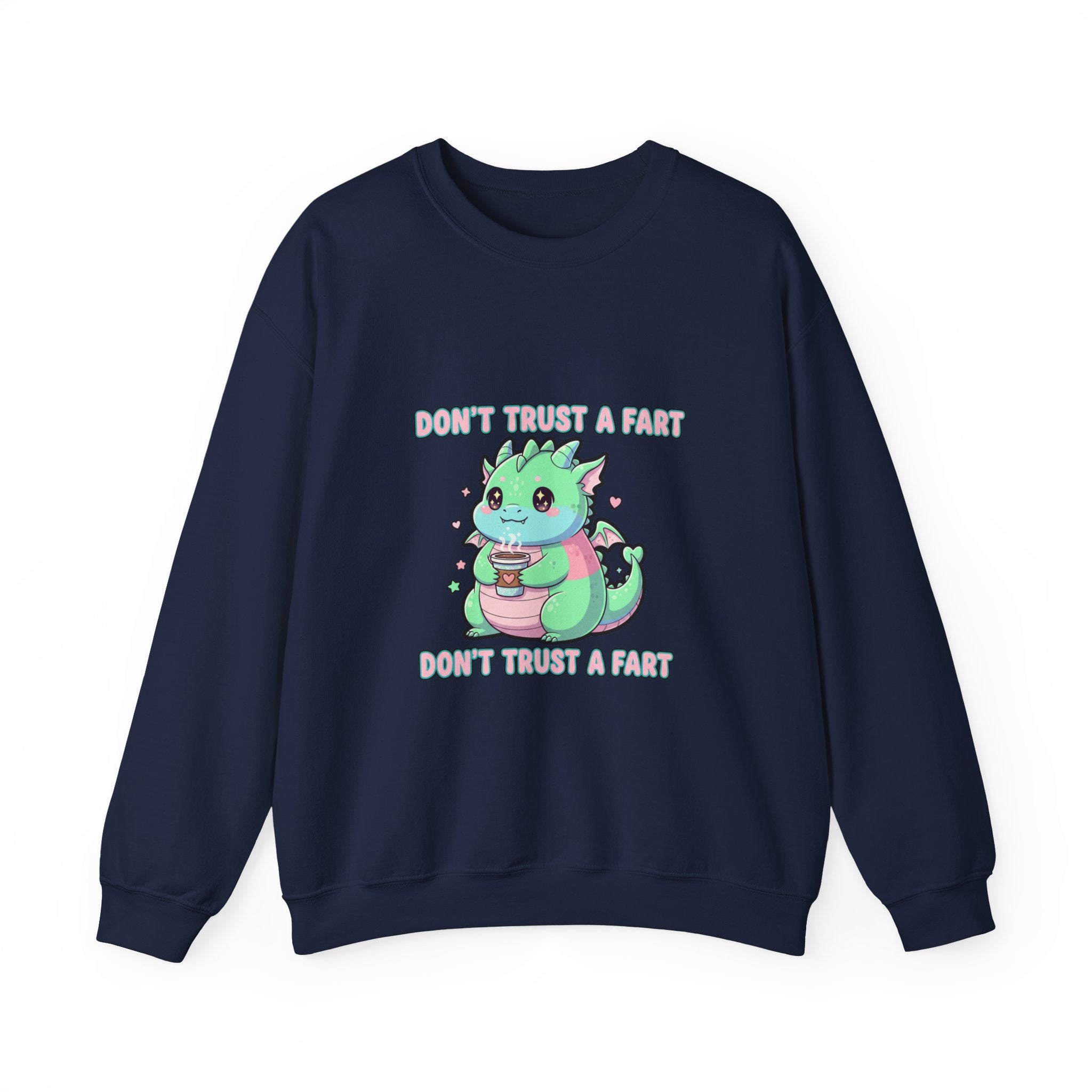 Don’t Trust a Fart Crewneck Sweatshirt | kawaii threat, cute menacing