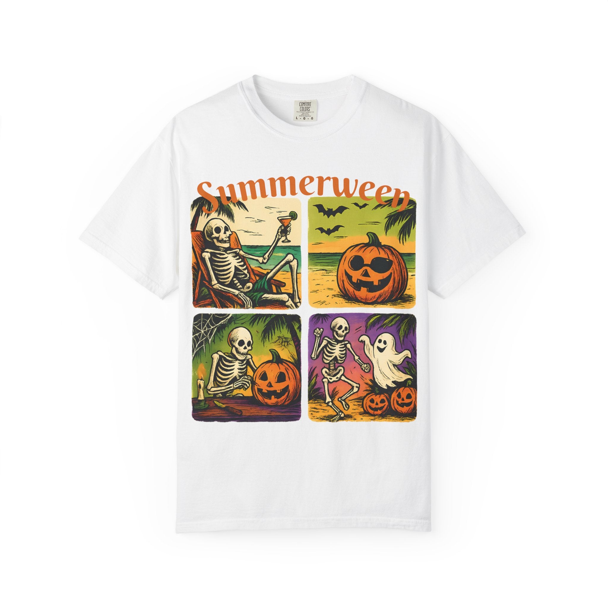Summerween Skeleton Halloween T-Shirt