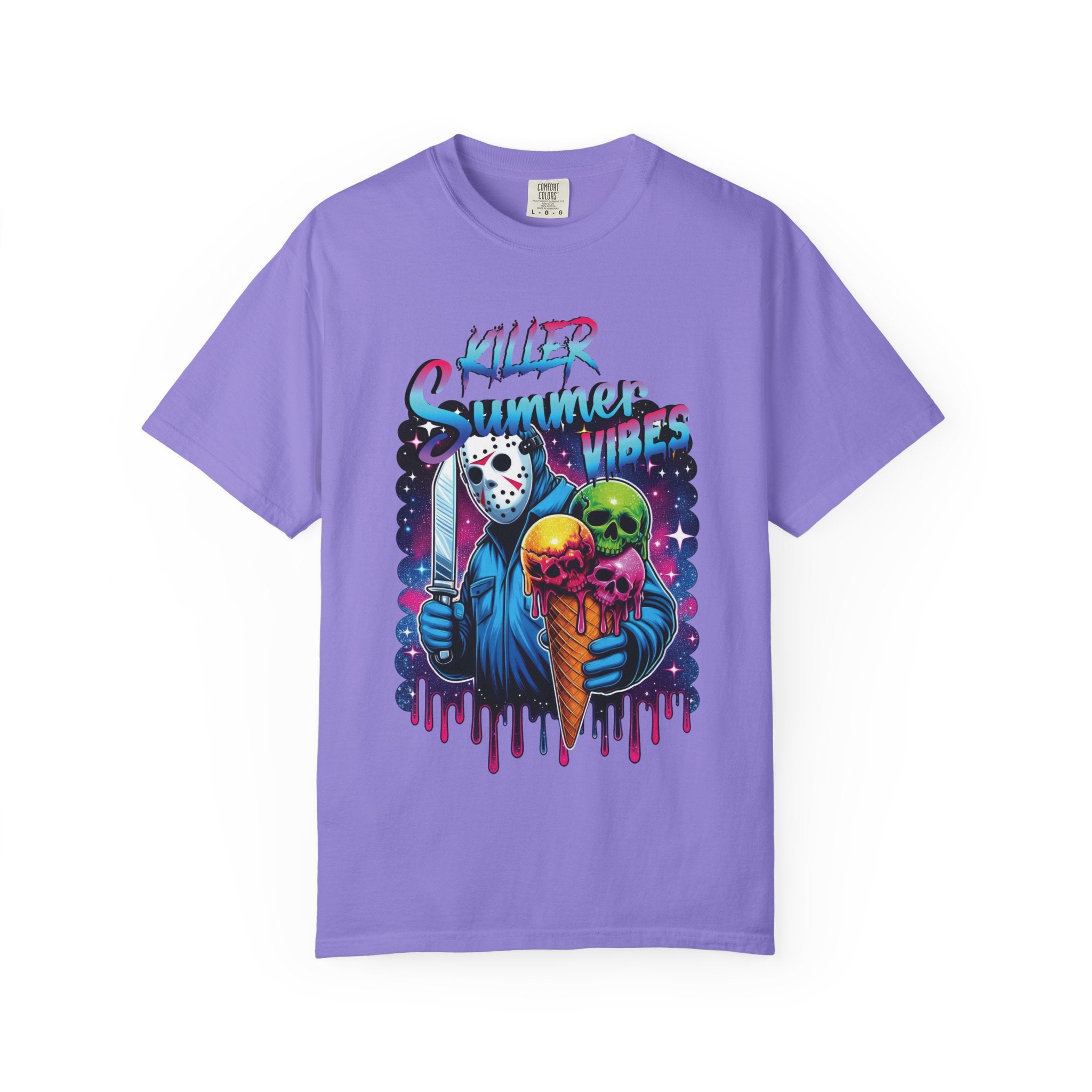 T-Shirt — "Killer Summer Vibes" Horror Ice Cream Graphic Tee