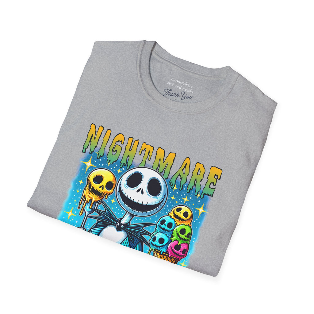 Nightmare Summer Vibes T-Shirt — Jack Skellington Ice Cream Graphic Tee