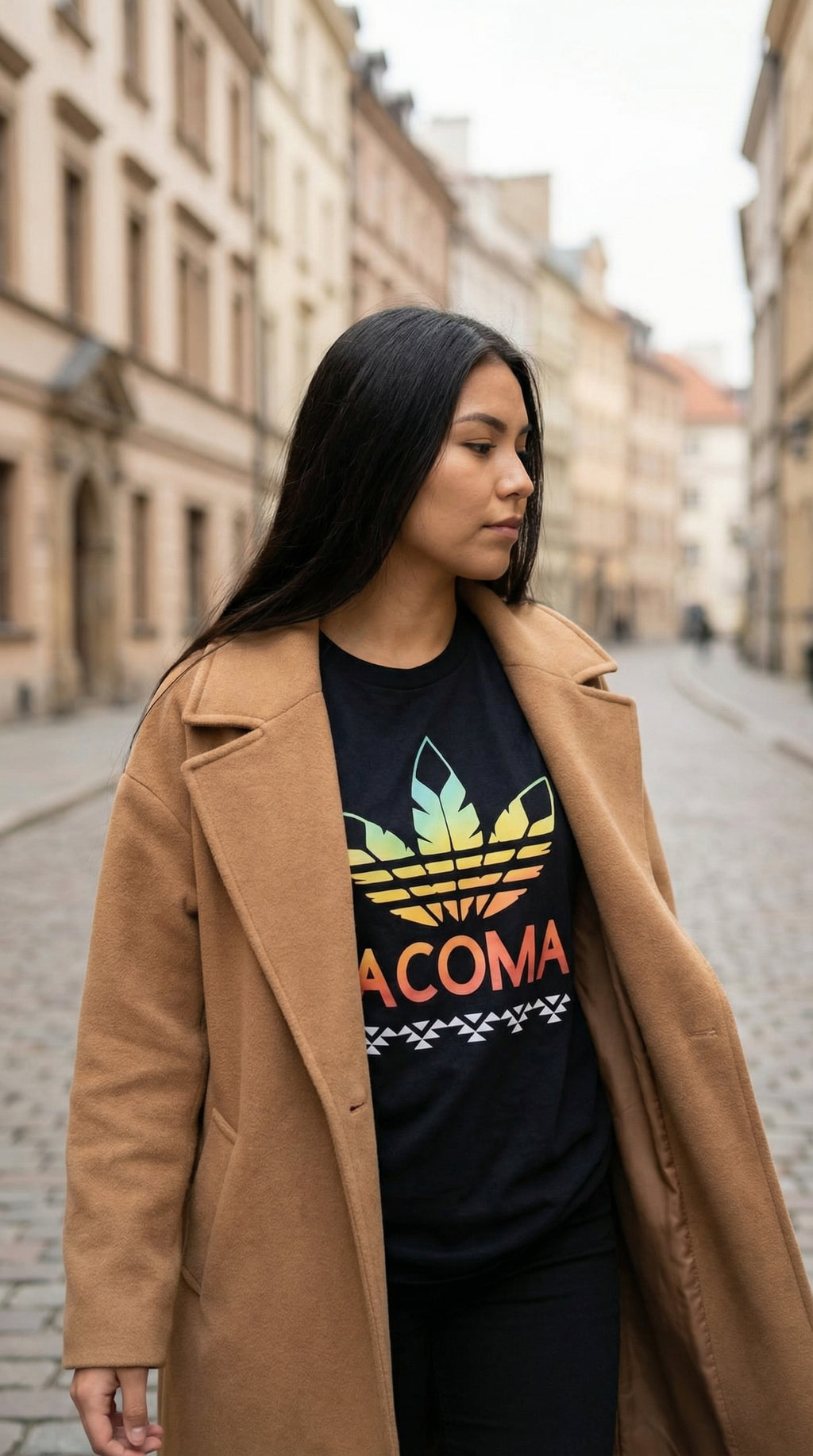 Rainbow color Acoma T-shirts
