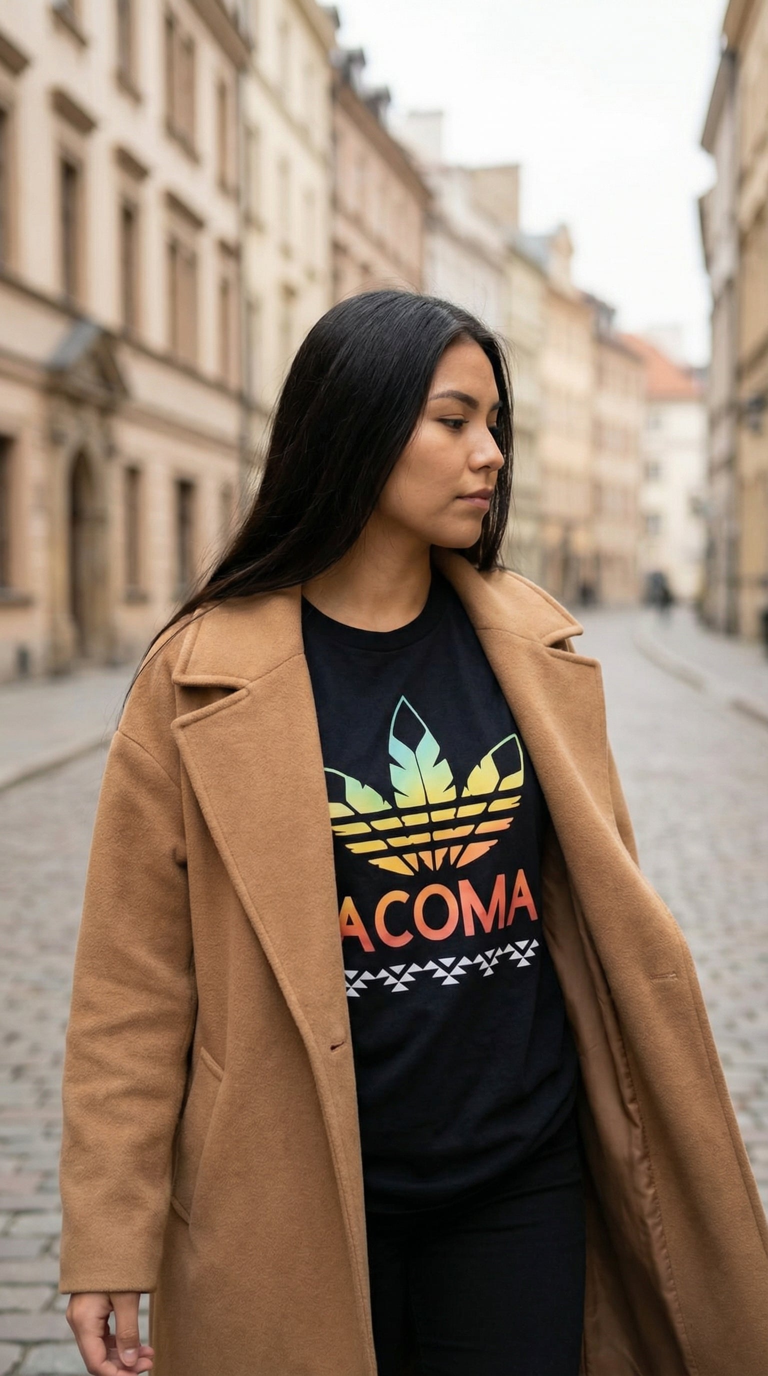 Rainbow color Acoma T-shirts