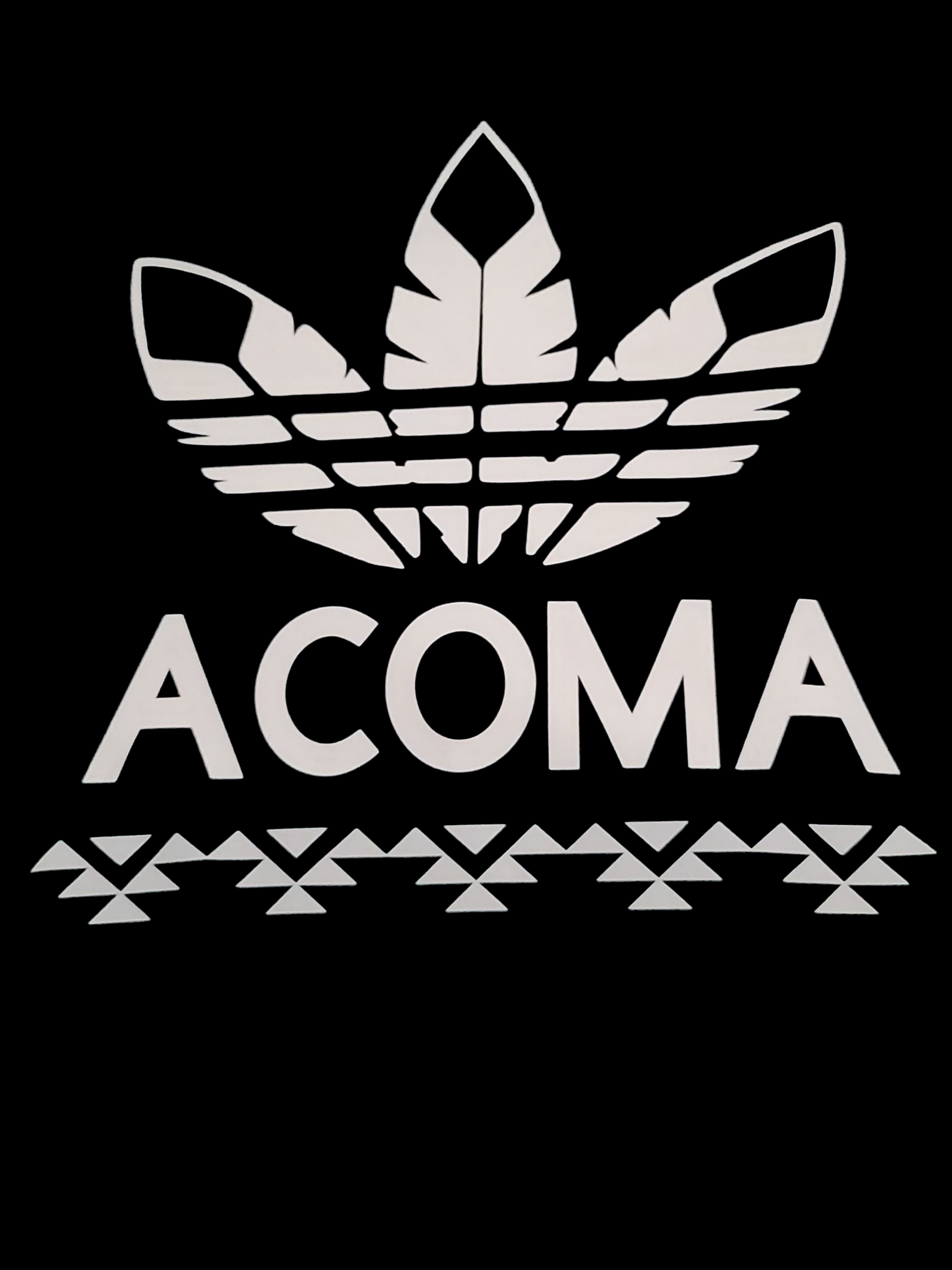 Acoma T-Shirt Black and white