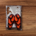 Black and Orange Bats Earrings