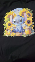 Stitch with sunflowers t-shirt